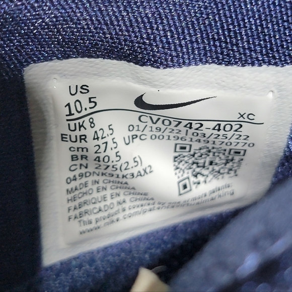 Nike React Vapor NXT HC Glacier Blue Court Shoes CV0742-402 Women Size 10.5 New - Picture 4 of 11